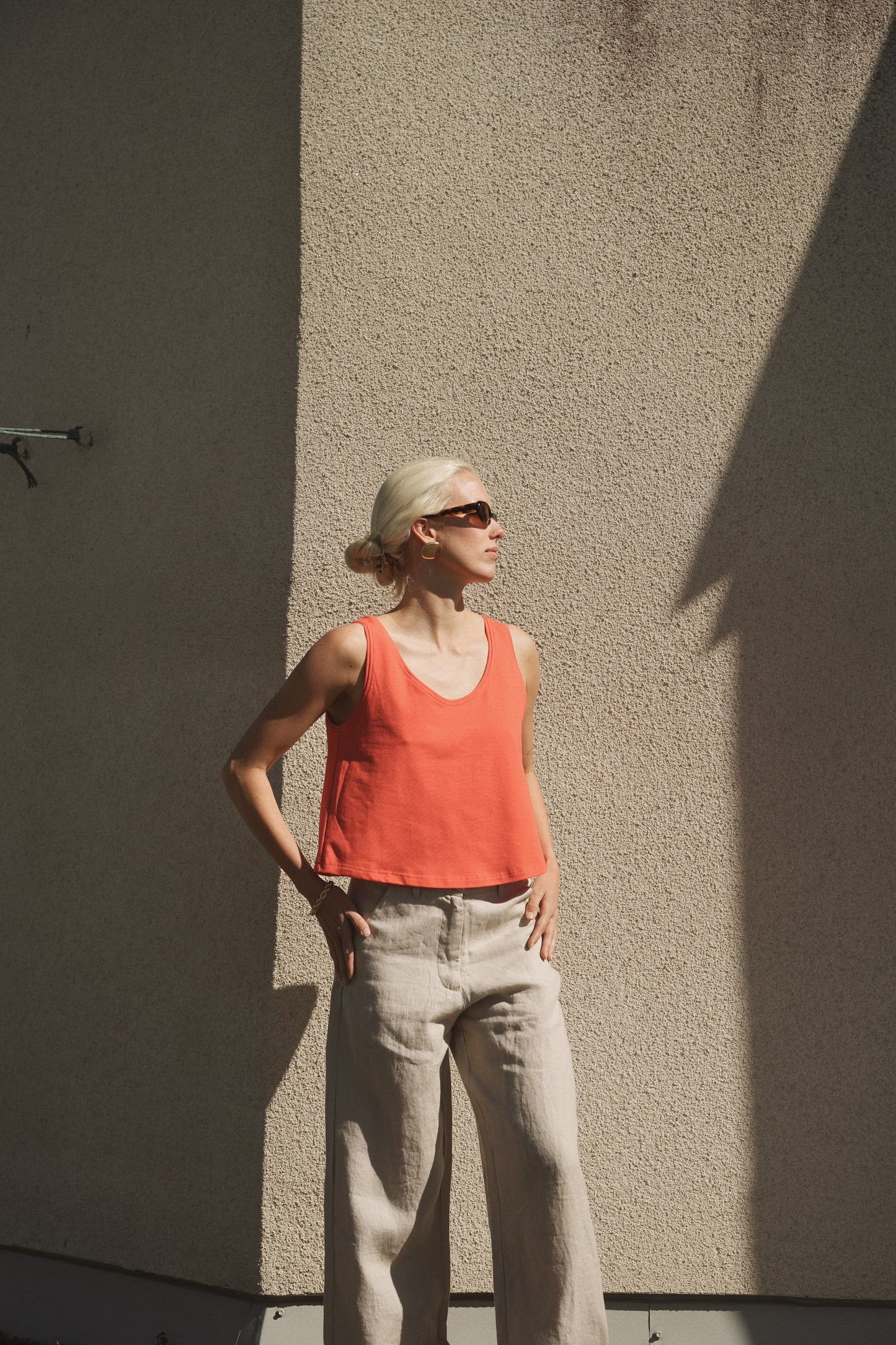 OUNCE garments Saga Top - red