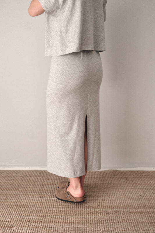 OUNCE garments Lin 2.0 skirt - grey melange