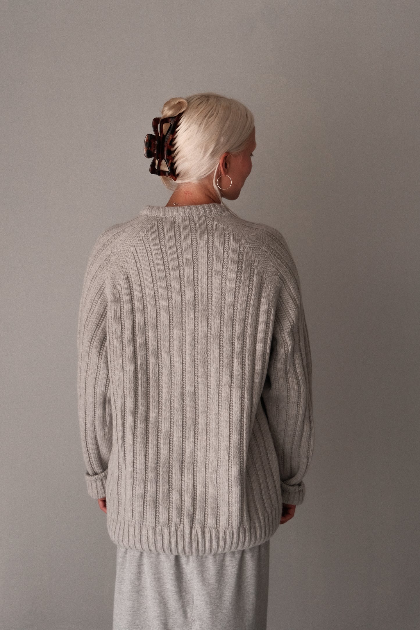 OUNCE garments Rope Sweater - grey melange
