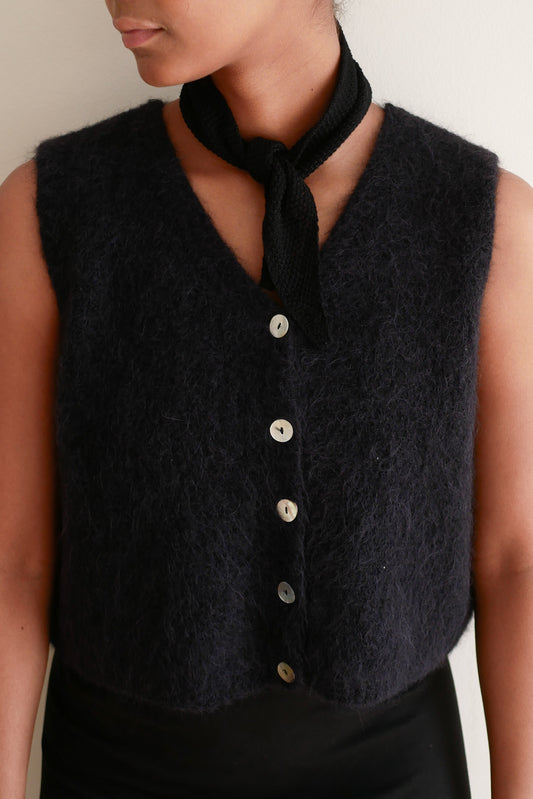 OUNCE garments Islet Merino scarf - black