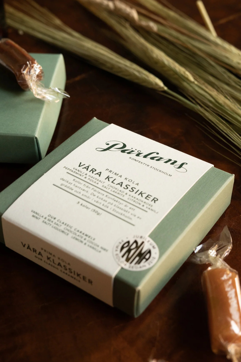 Pärlans Konfektyr Caramel box of 5 - our classics