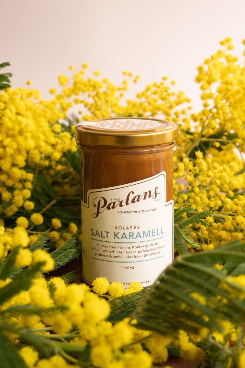 Pärlans Konfektyr Caramel sauce glass jar - salted caramel