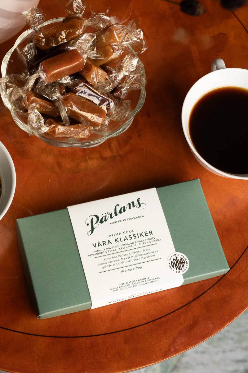 Pärlans Konfektyr Caramel box of 10 - våra klassiker (our classics)