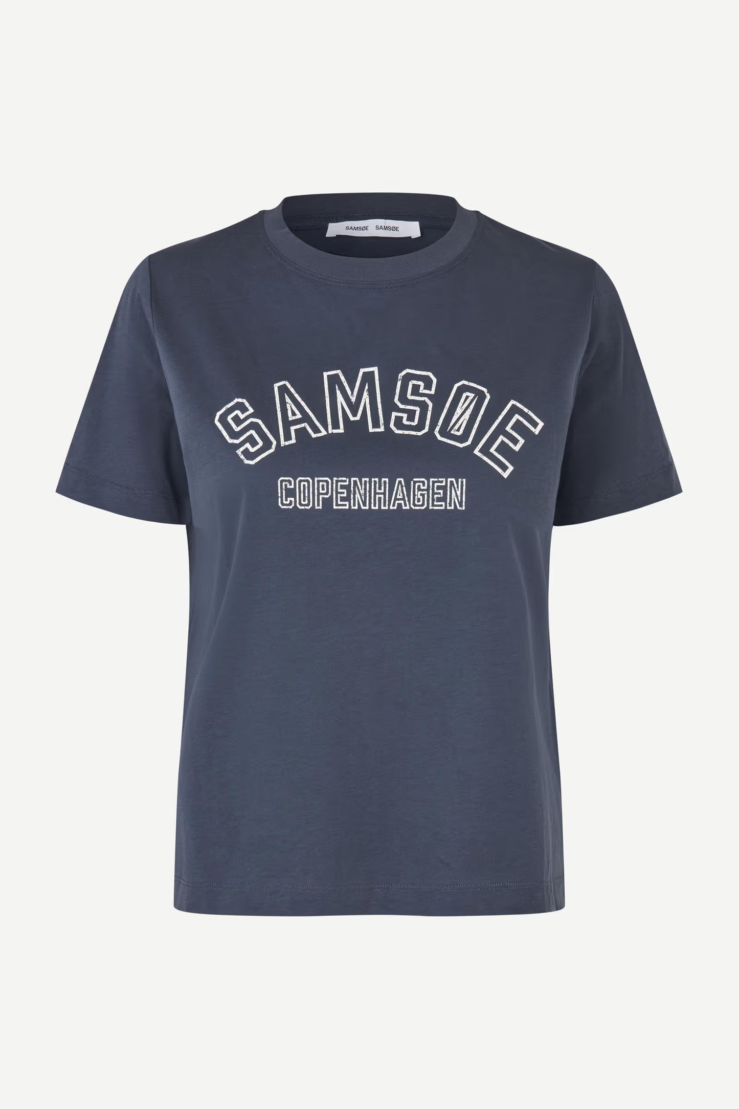Samsøe Samsøe Sacamino ss t-shirt - ombre blue logo
