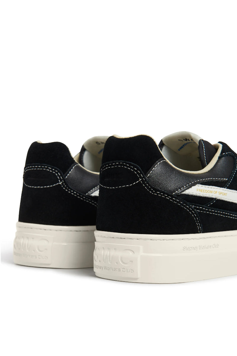 Stepney Workers Pearl S-Strike Suede - black/white