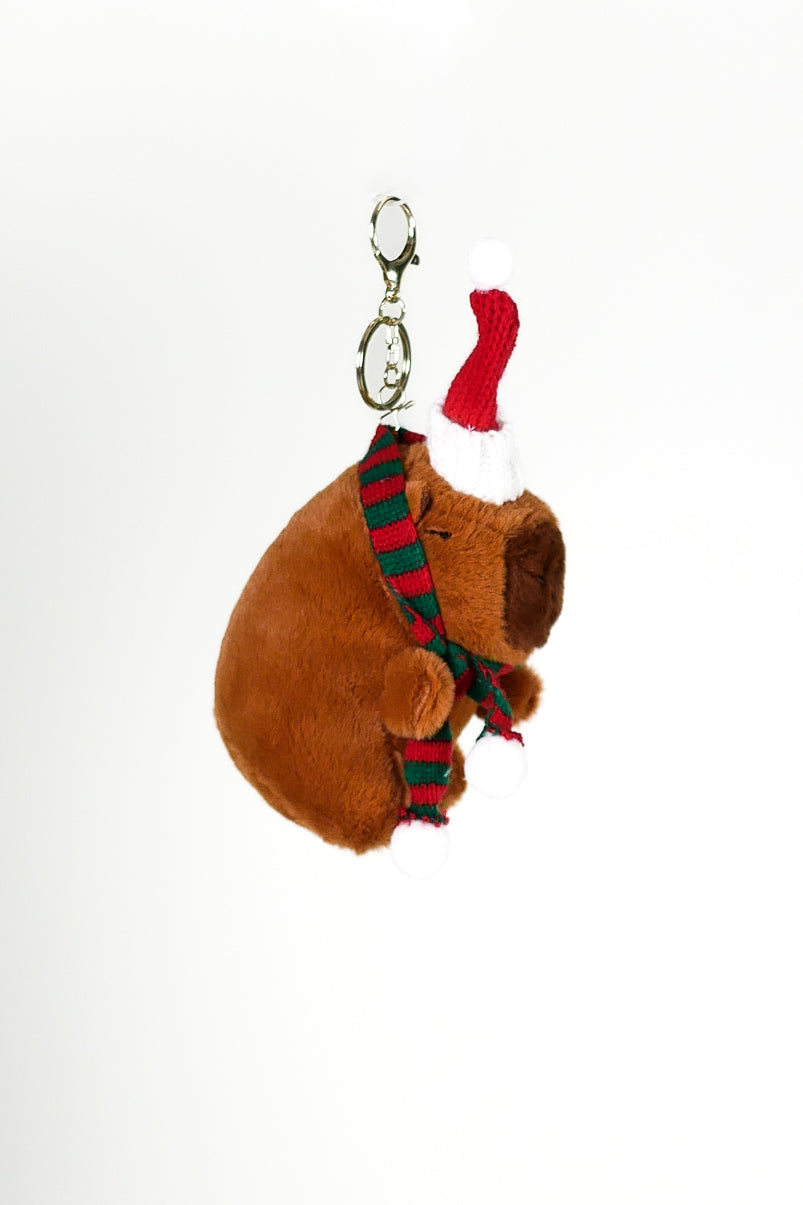 Sticky Bestie Xmas Bear Bag Charm - brown