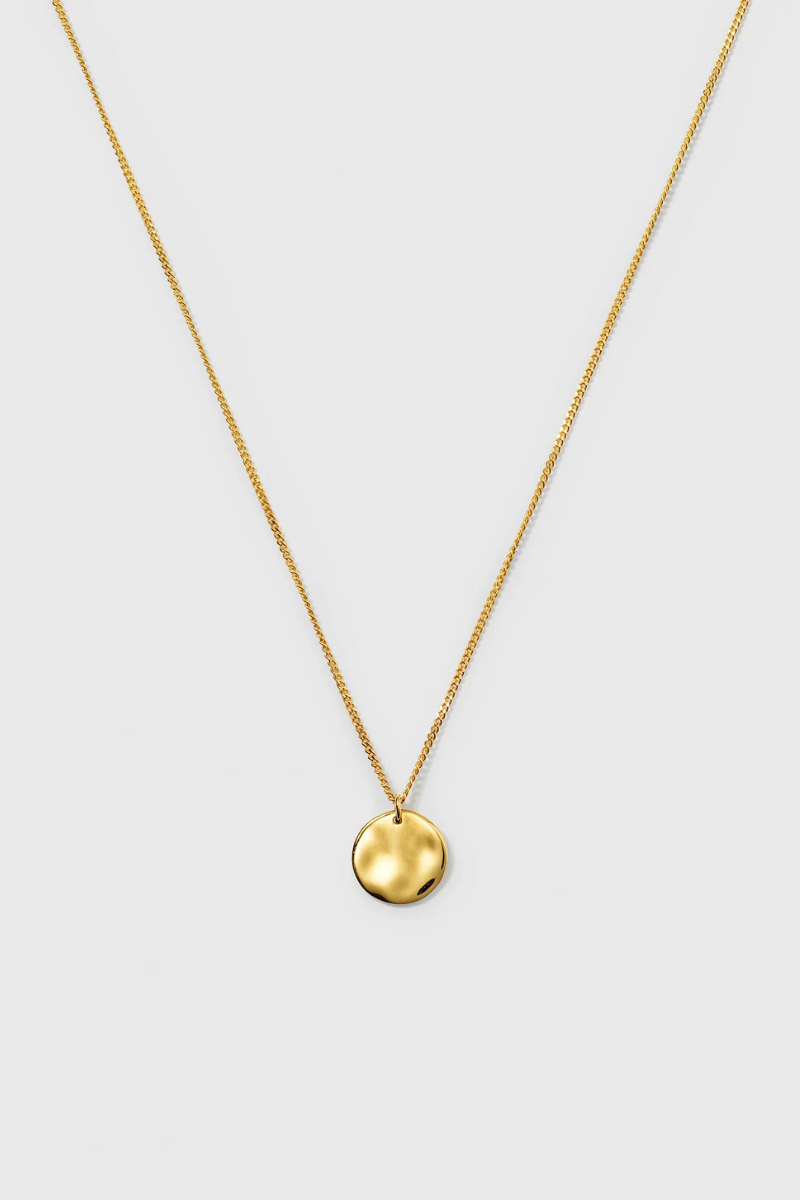 Syster P Minimalistica hammered necklace - gold