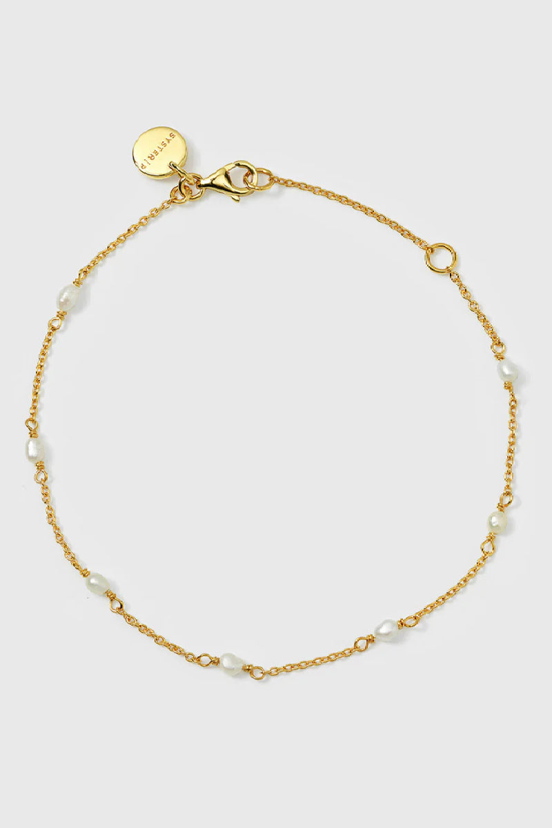 Syster P Treasure Multi Pearl Bracelet - gold