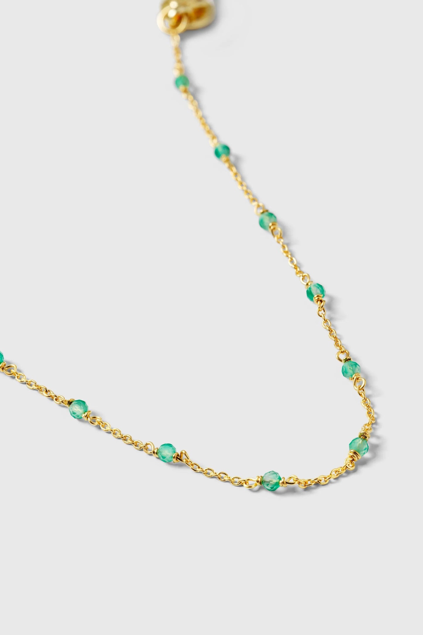Syster P Santa Monica Bracelet - gold green onyx