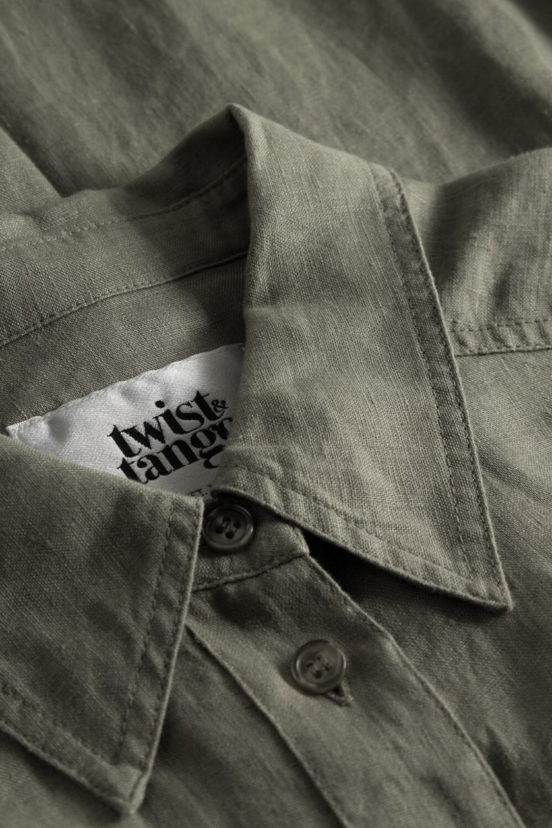 Twist & Tango Cassidy Linen shirt - khaki