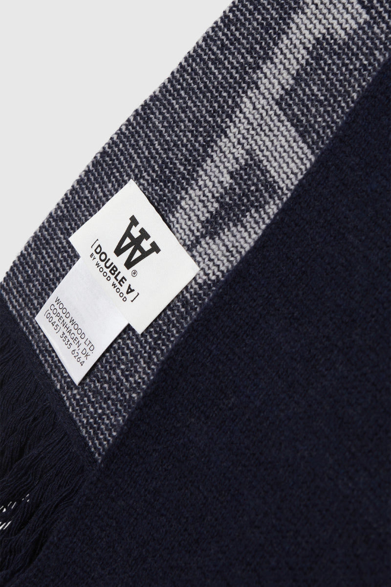Double A By Wood Wood scarf - navy