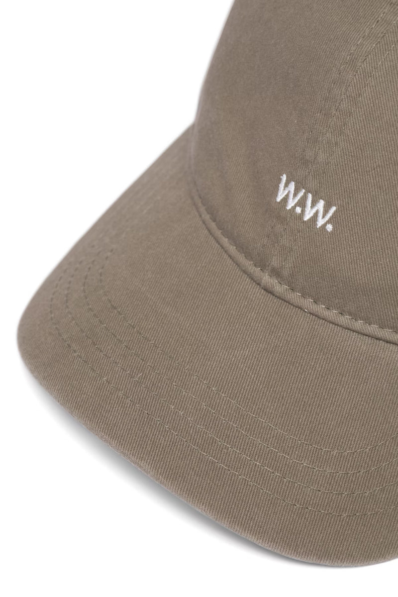 Wood Wood Low Profile Twill cap - dusty olive
