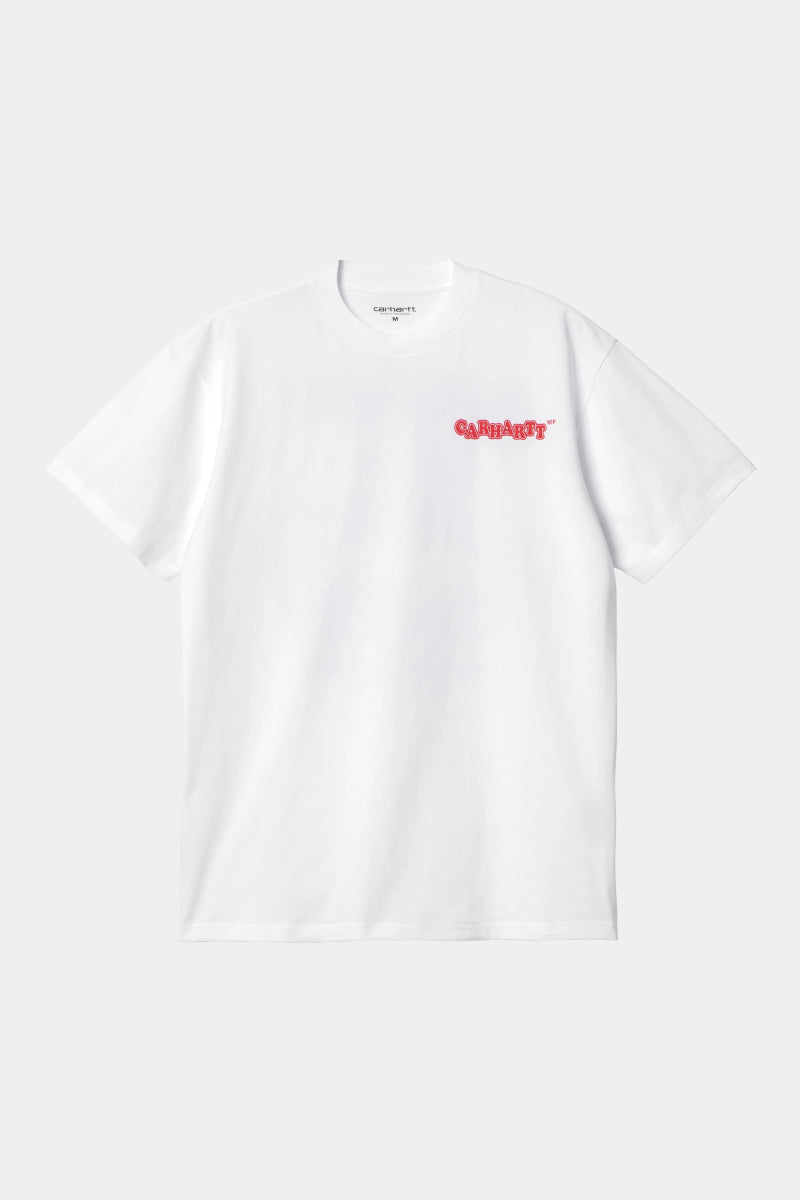Carhartt WIP S/S Fast food t-shirt - white / red