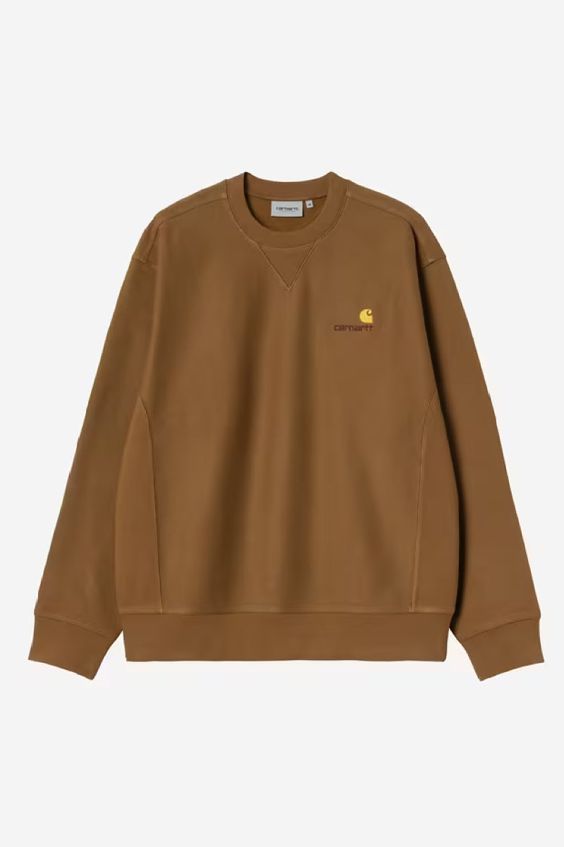 Carhartt WIP American Script Sweat - Hamilton brown