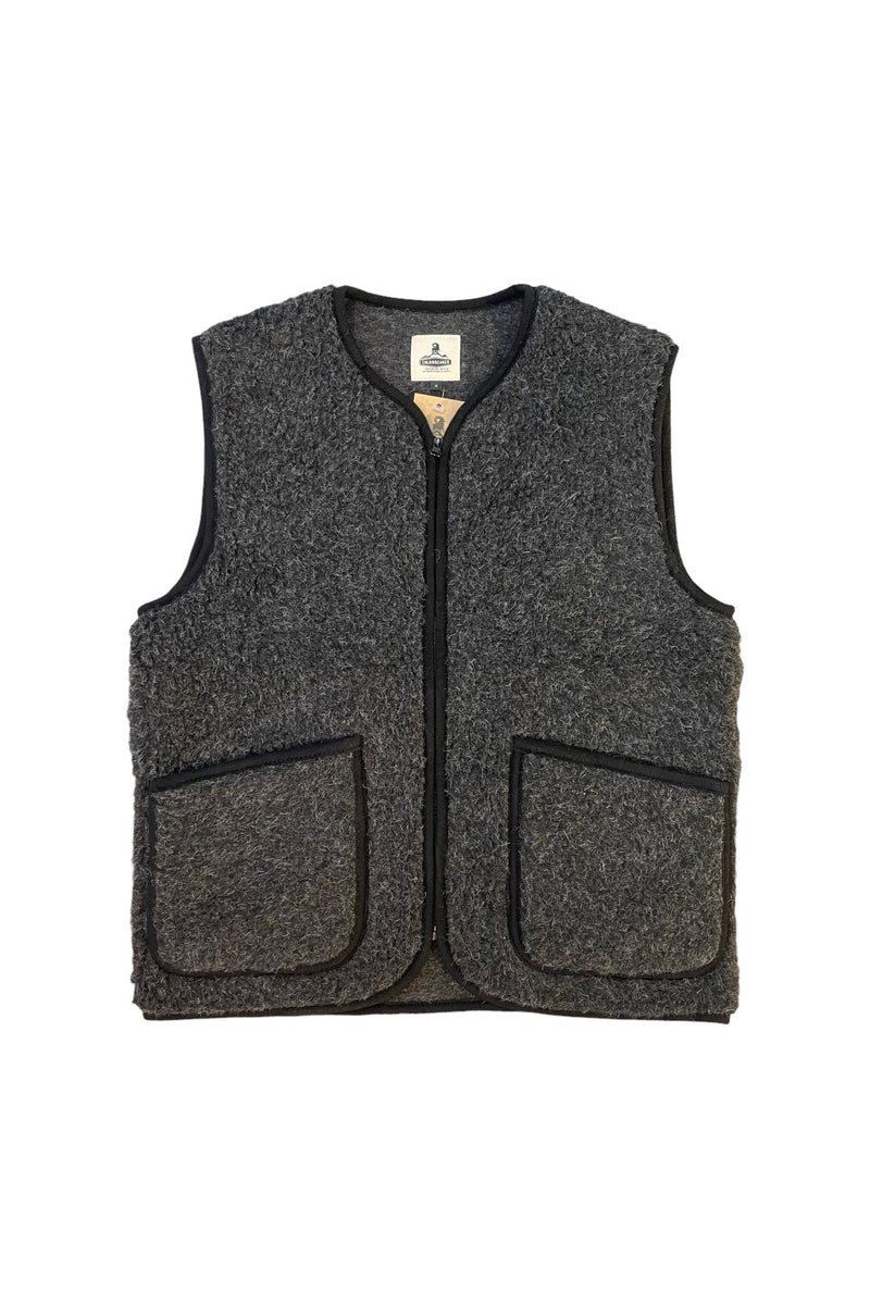 Coldbreaker Pepitco Vest, musta villaliivi, edestä