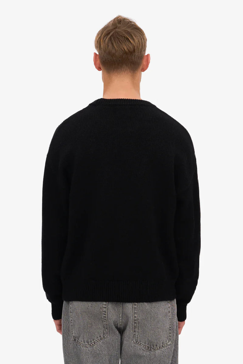 Colorful Standard Oversized Merino Wool Crew - deep black