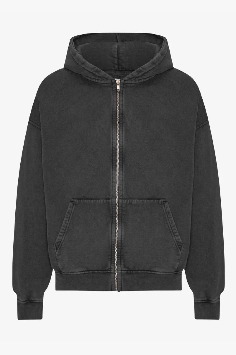 Colorful Standard Organic Oversized Zip Hood - Faded Black