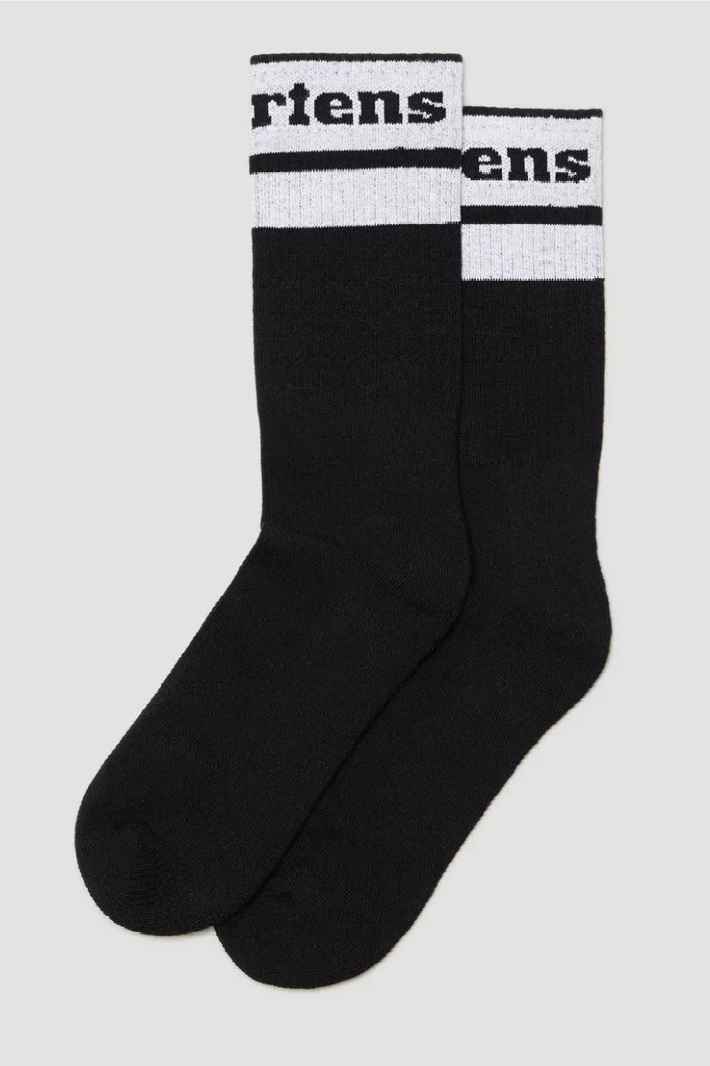 Dr. Martens Athletic logo socks - black/white