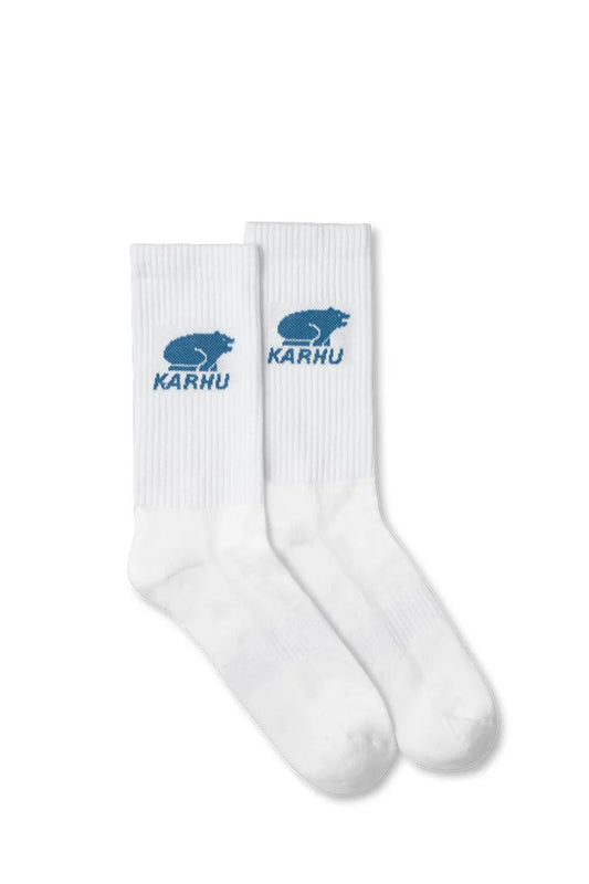 Karhu Classic Logo Sock - Bright white / Avio