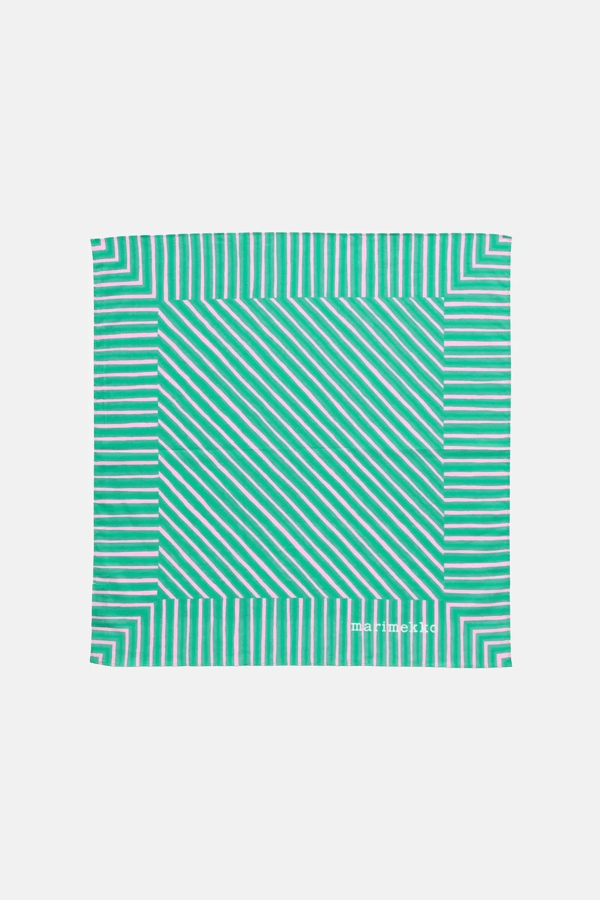 Marimekko Astrilli Piccolo Kioski Huivi - vihreä / vaaleanpunainen