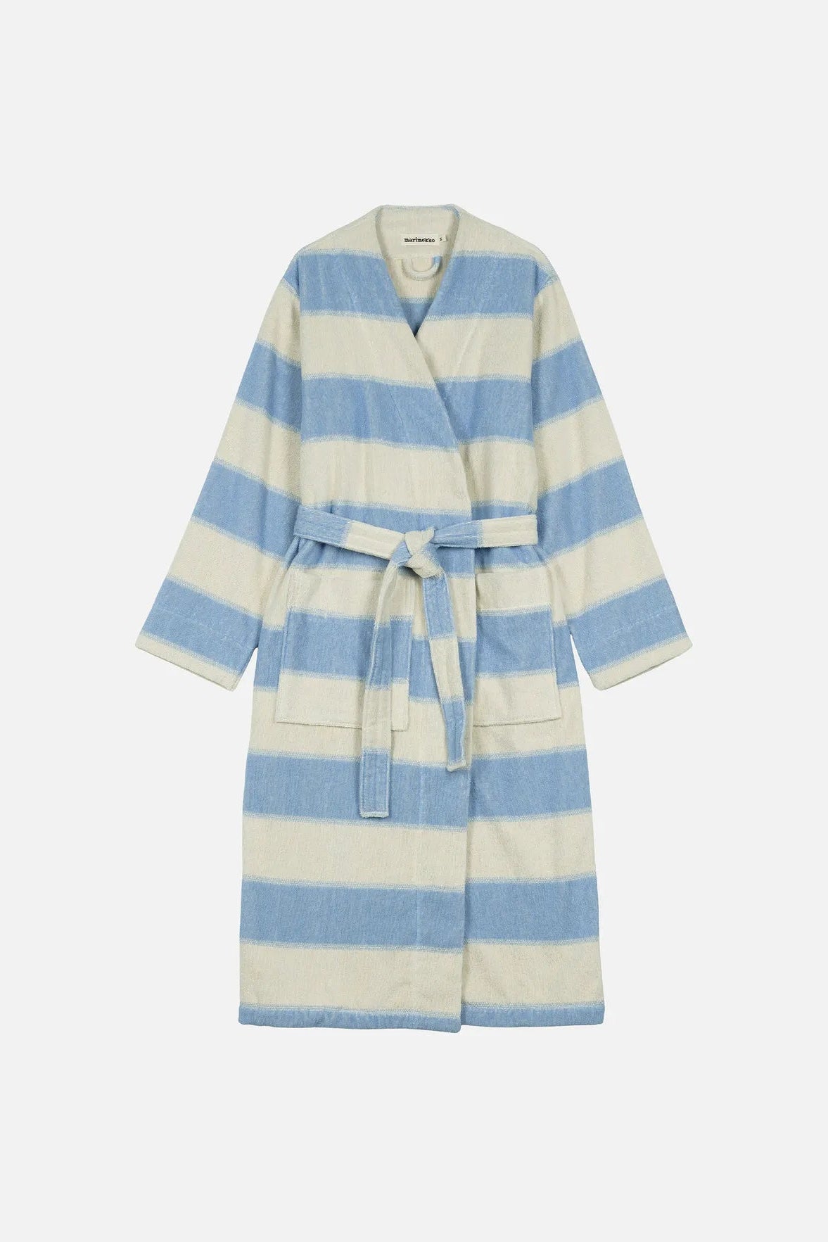 Marimekko Galleria kylpytakki - vaaleansininen / luonnonvalkoinen