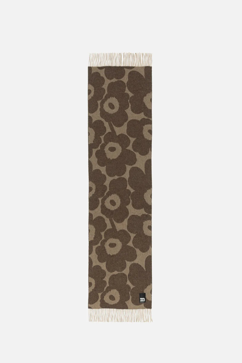 Marimekko Identtinen Unikko huivi - ruskea