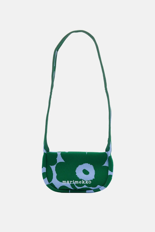 Marimekko Knitted Crossbody Unikko olkalaukku - sininen / vihreä