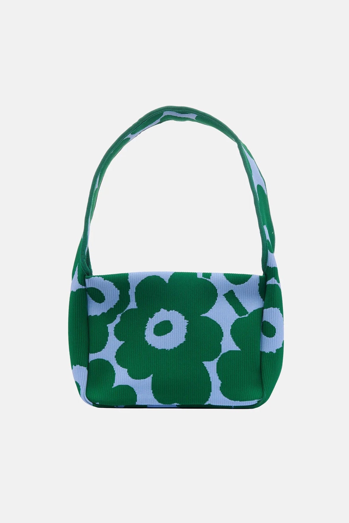 Marimekko Knitted Shoulderbag Unikko olkalaukku - vihreä / sininen