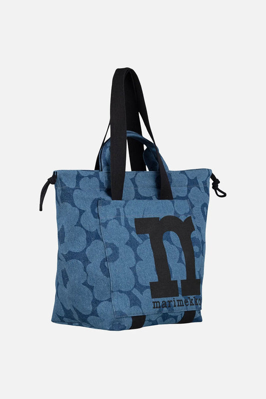 Marimekko Mono City Tote Unikko Shoulder bag - mid indigo