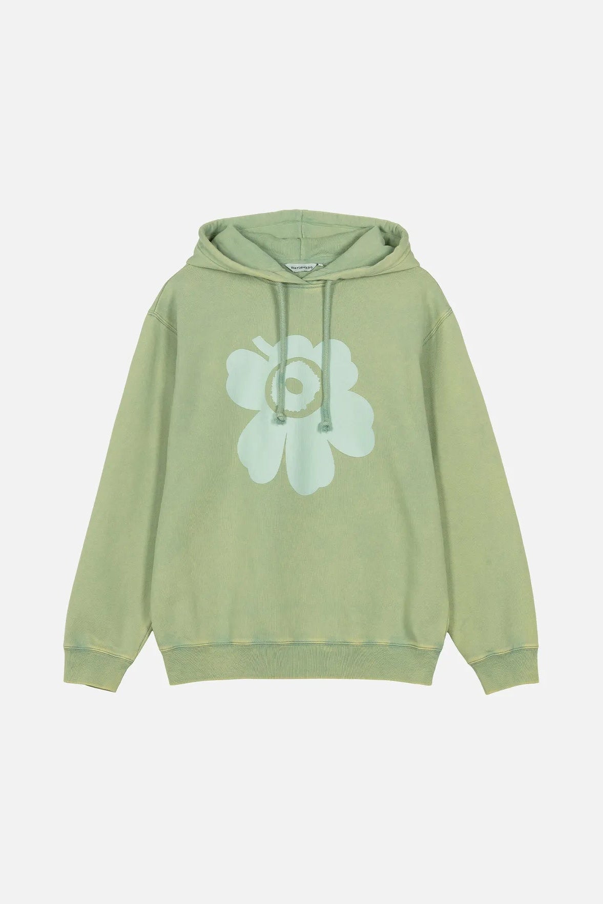 Marimekko Sanoma Unikko Placement Kioski huppari - vaaleanvihreä