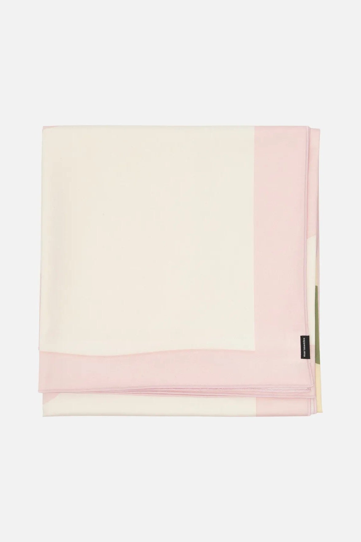 Marimekko Unikko pöytäliina 140 x 250 cm - vaaleanpunainen / vihreä