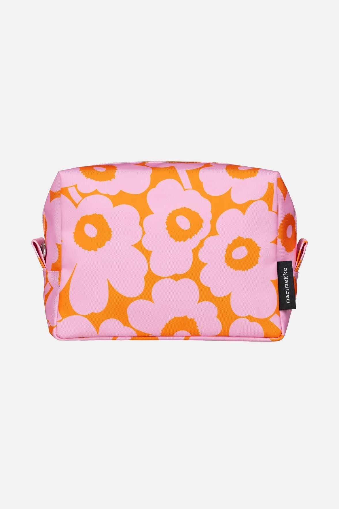 Marimekko Vilja Mini Unikko kosmetiikkalaukku - oranssi / vaaleanpunainen
