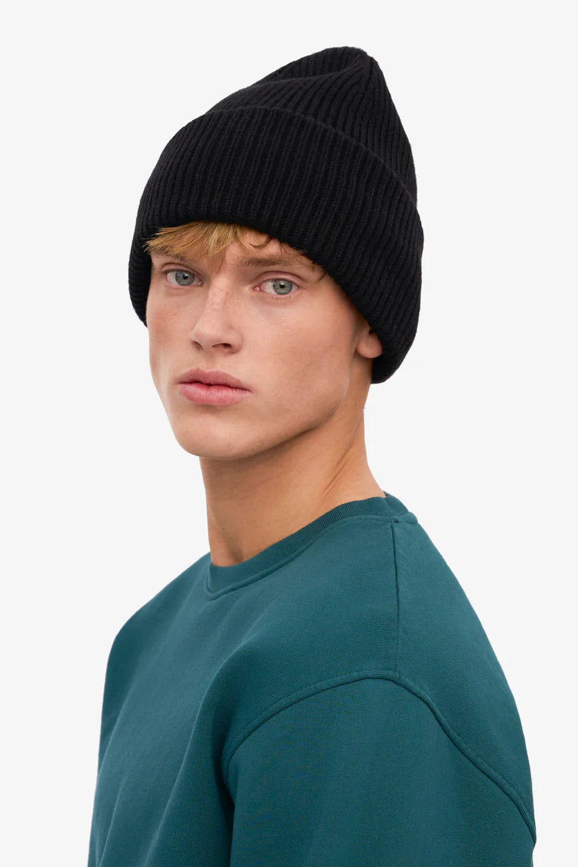 Colorful Standard Merino Wool Hat - deep black