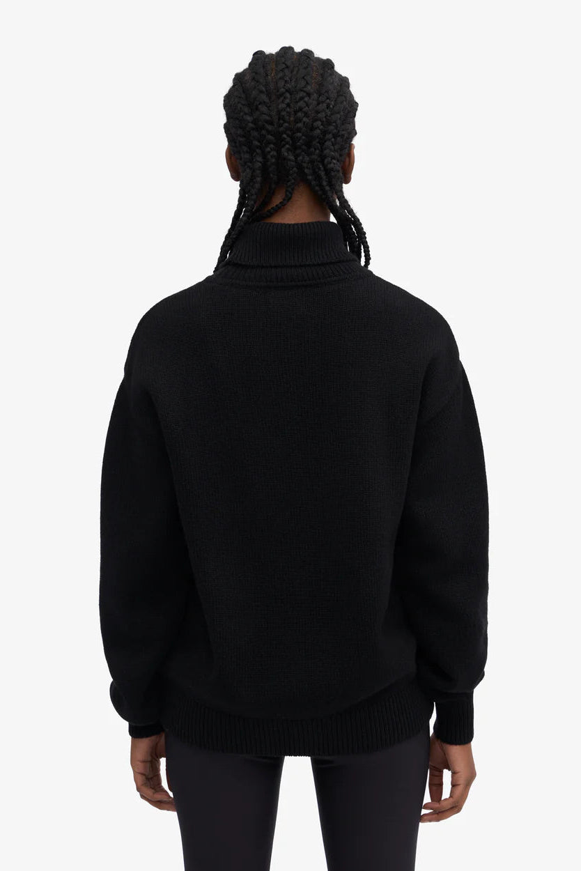 Colorful Standard Merino Wool Turtleneck - deep black