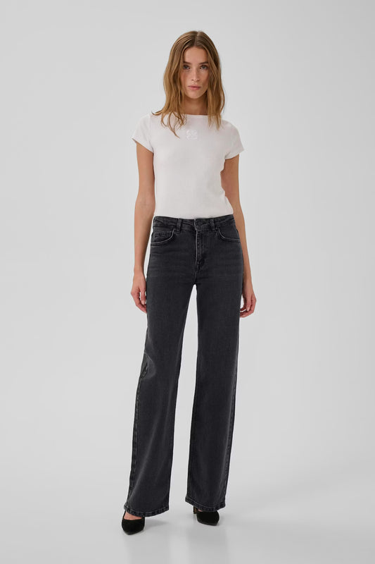 My Essential Wardrobe 35 The Louis 139 High Wide - black retro wash