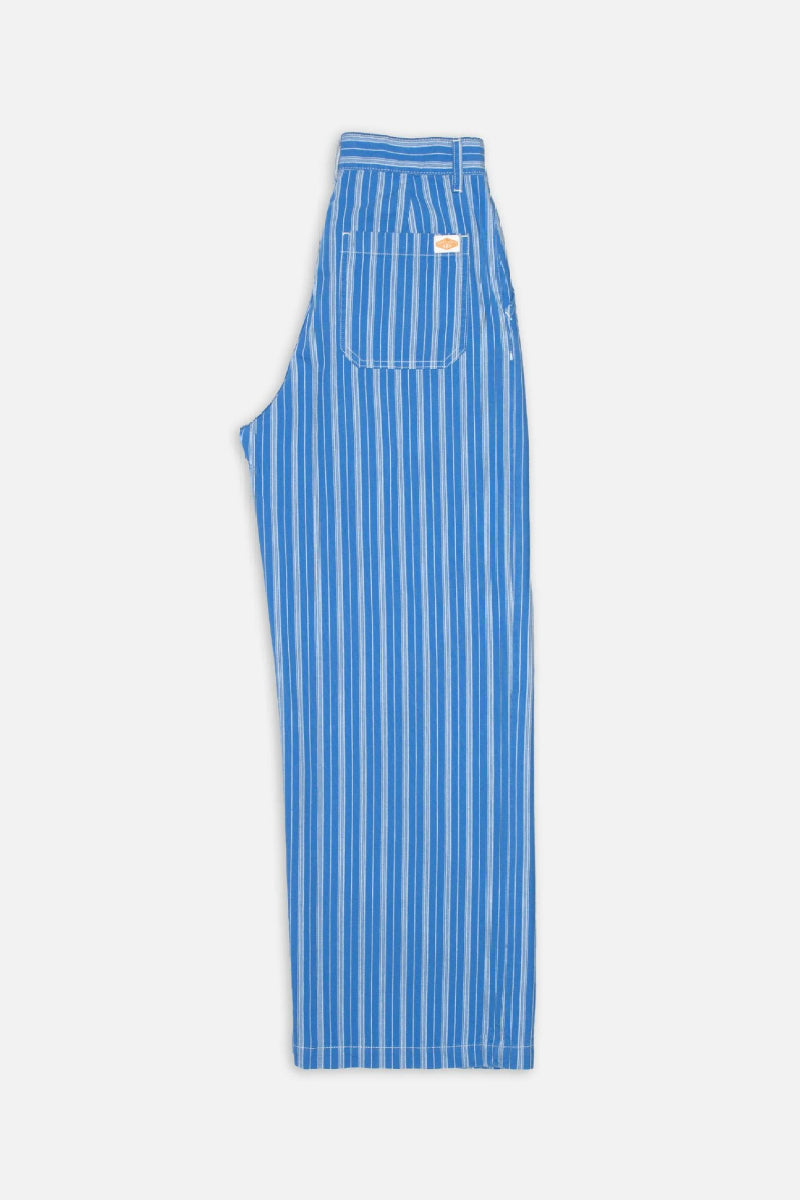 Nudie Jeans Gullan Pants Striped - blue / offwhite