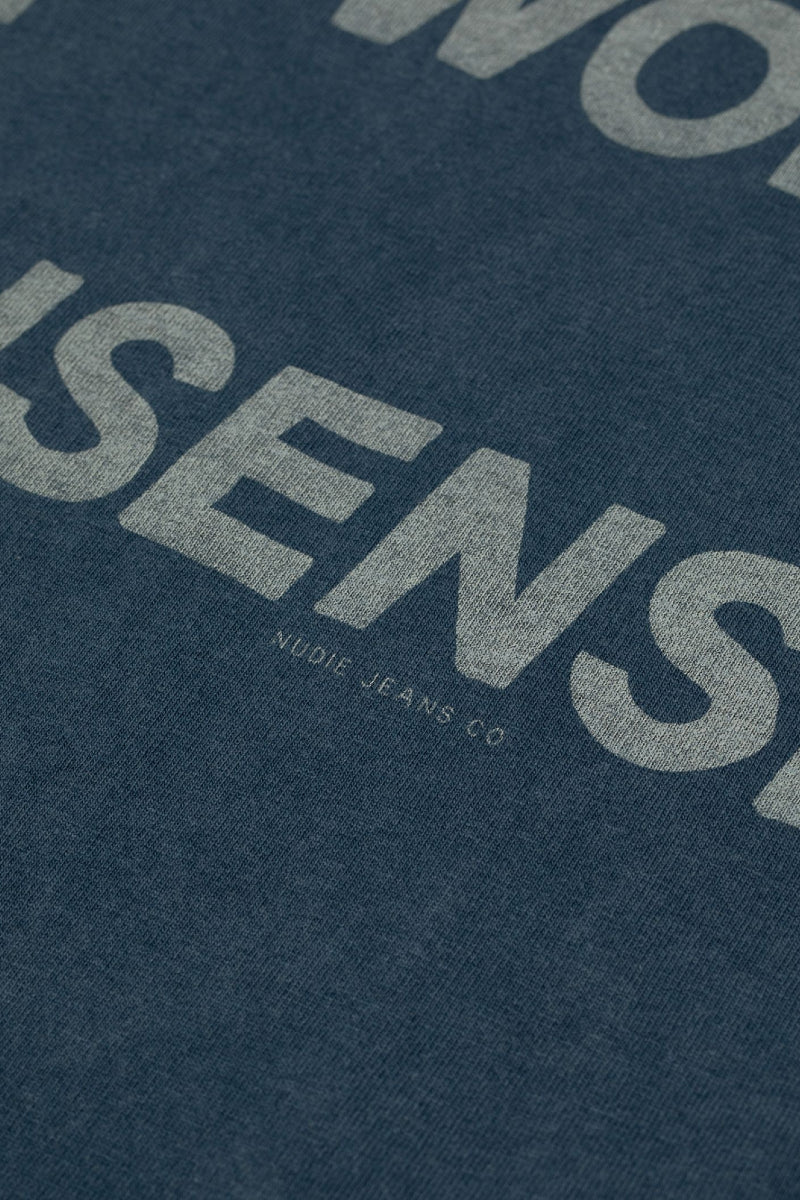 Nudie Jeans Roy Make Sense T-Shirt - blue
