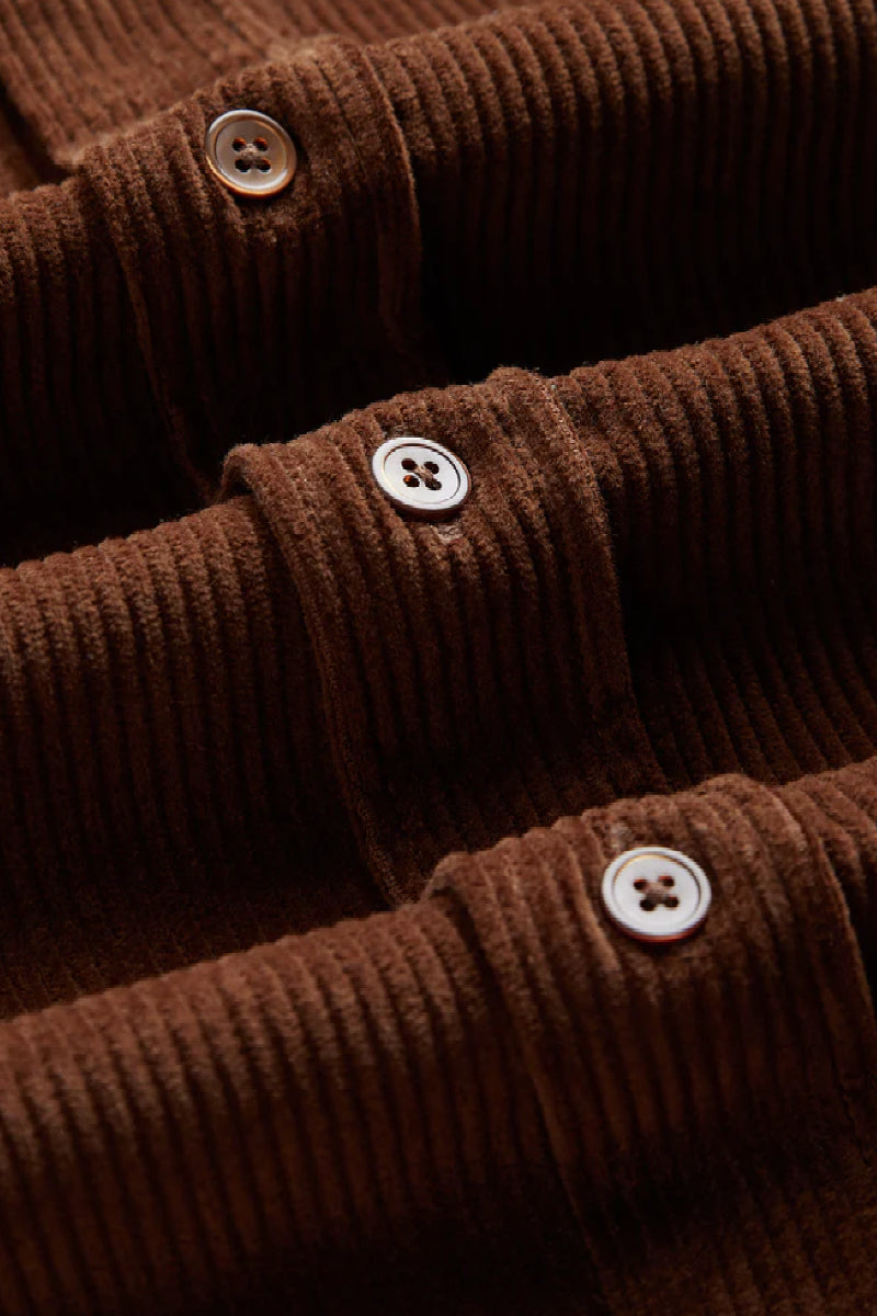 Portuguese Flannel Lobo 2.0 kauluspaita - brown