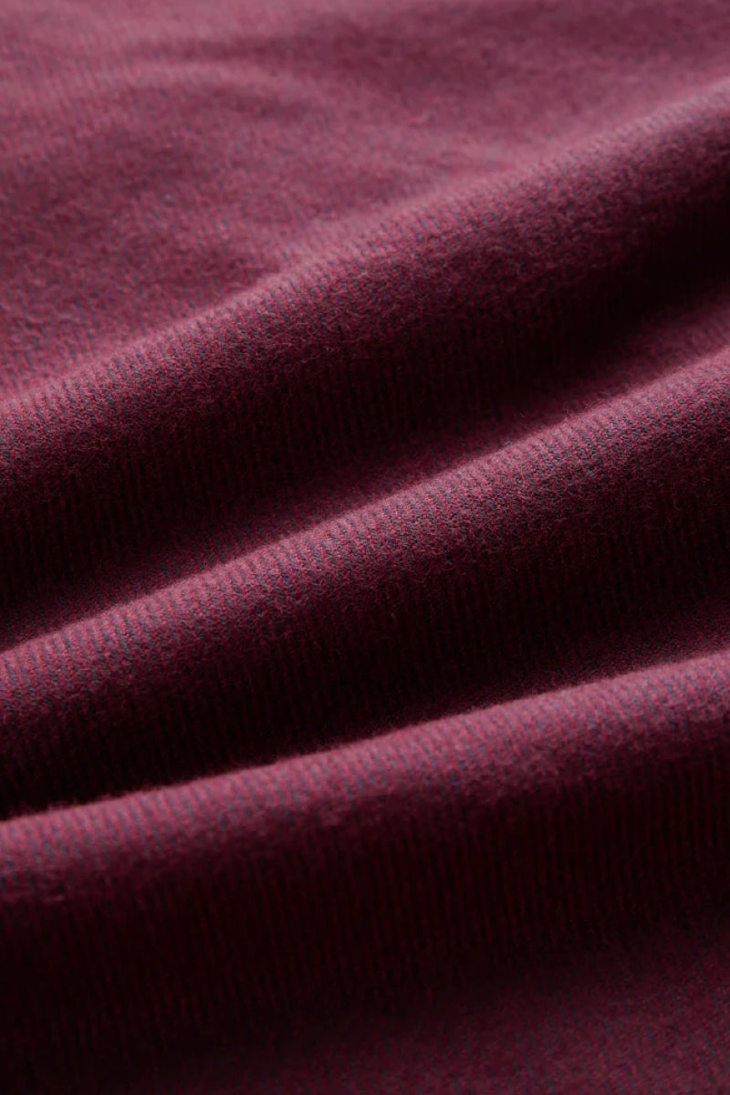 Portuguese Flannel Teca kauluspaita - bordeaux