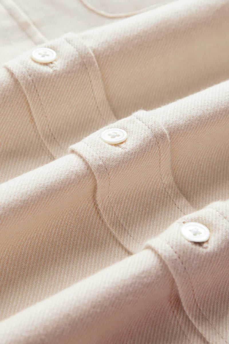 Portuguese Flannel Teca kauluspaita - ecru