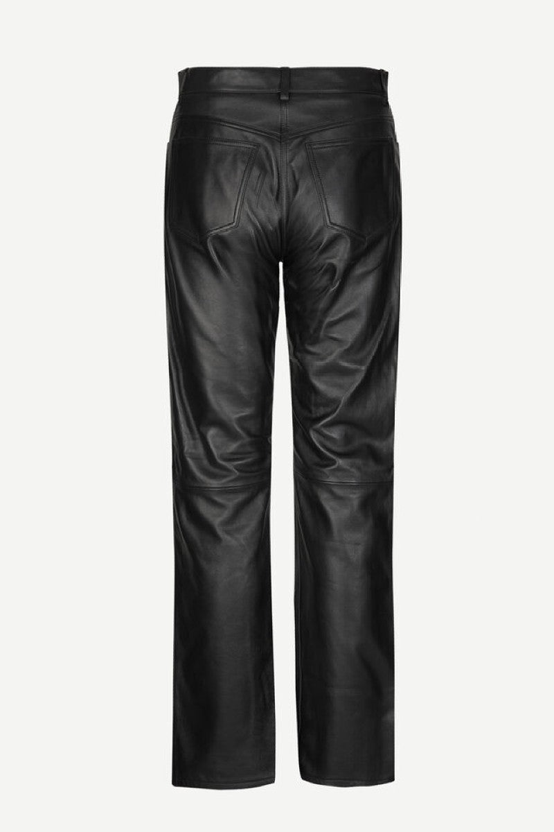 Samsøe Samsøe Salynn trousers - black leather