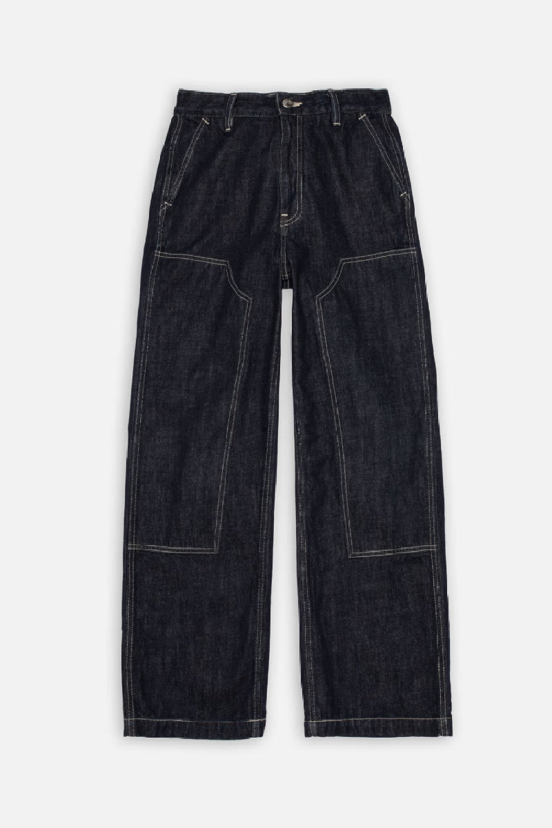 Nudie Jeans Wendy Double Knee Denim Pants - Dark Blue