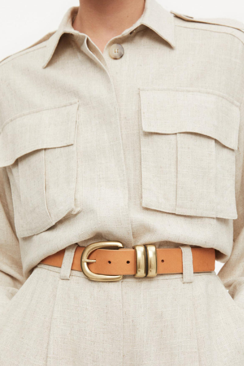 By Malene Birger Zoira belt tan INCH