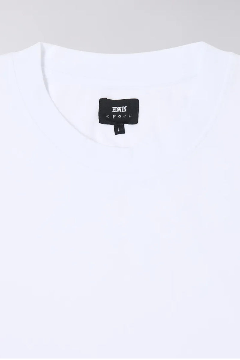 Edwin Oversize Basic TS Single Jersey t-paita - white