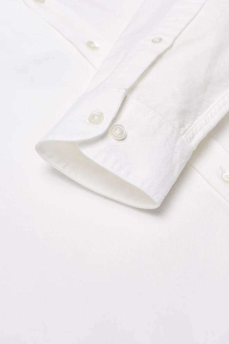 Portuguese Flannel Belavista Collar Shirt - White