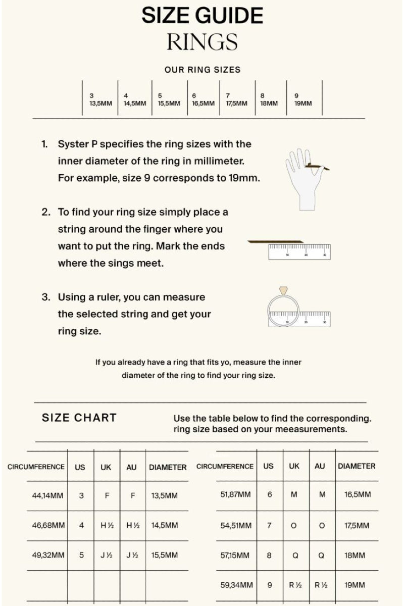 Syster P Bold Ring - Silver