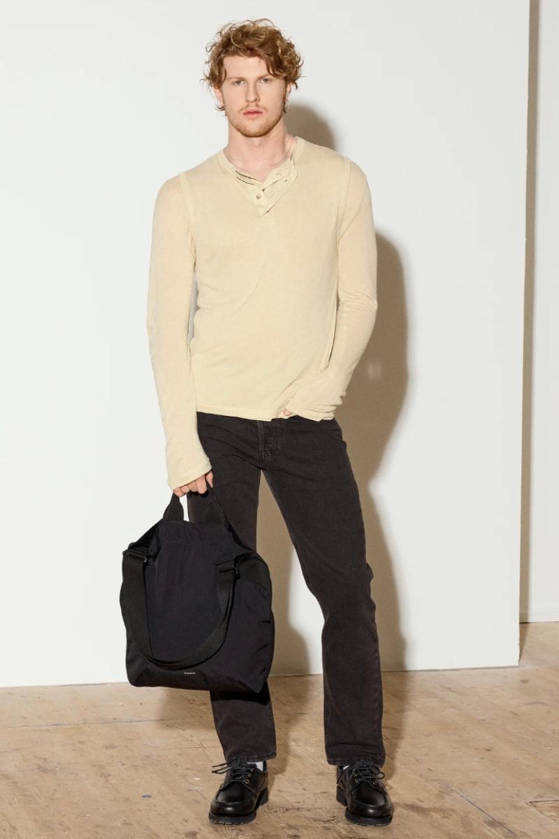 Sandqvist GRID Shopper Bag - black
