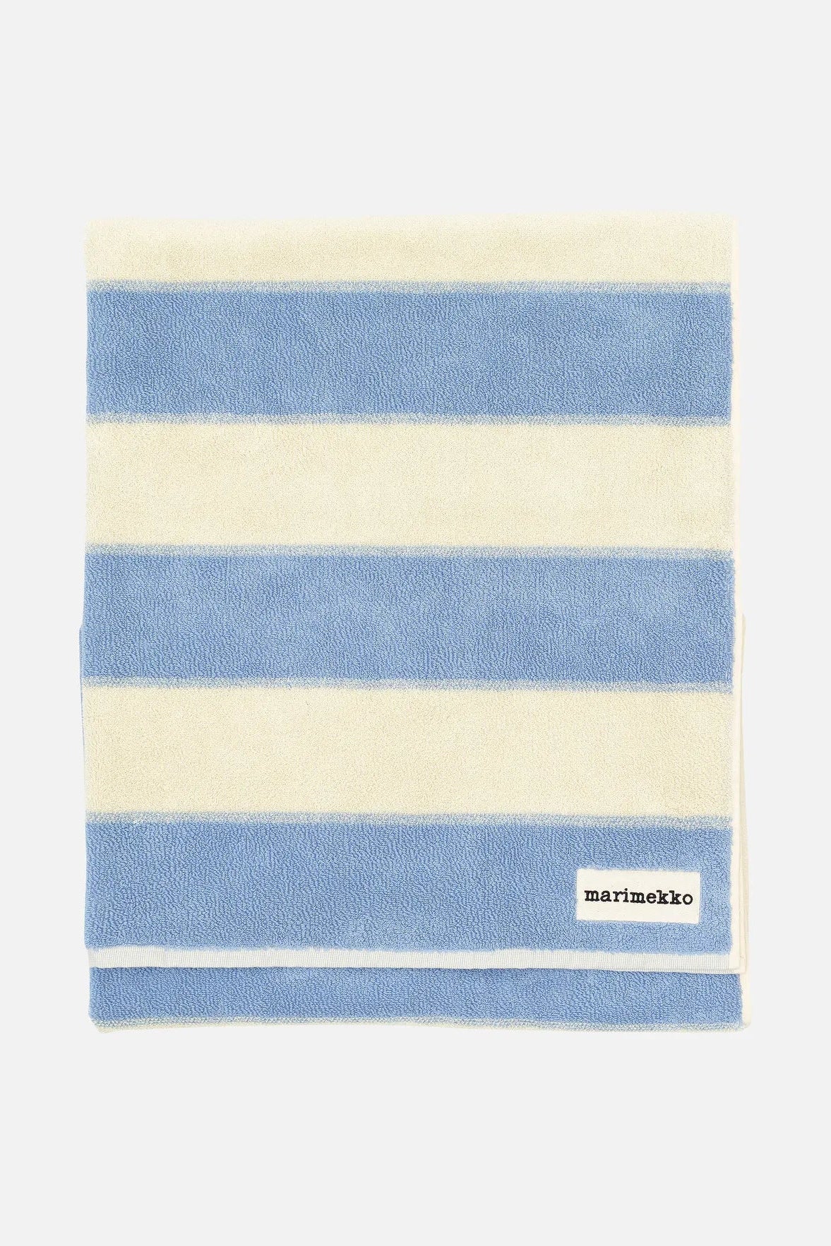 Marimekko Galleria kylpypyyhe 100 x 160 cm - vaaleansininen / luonnonvalkoinen