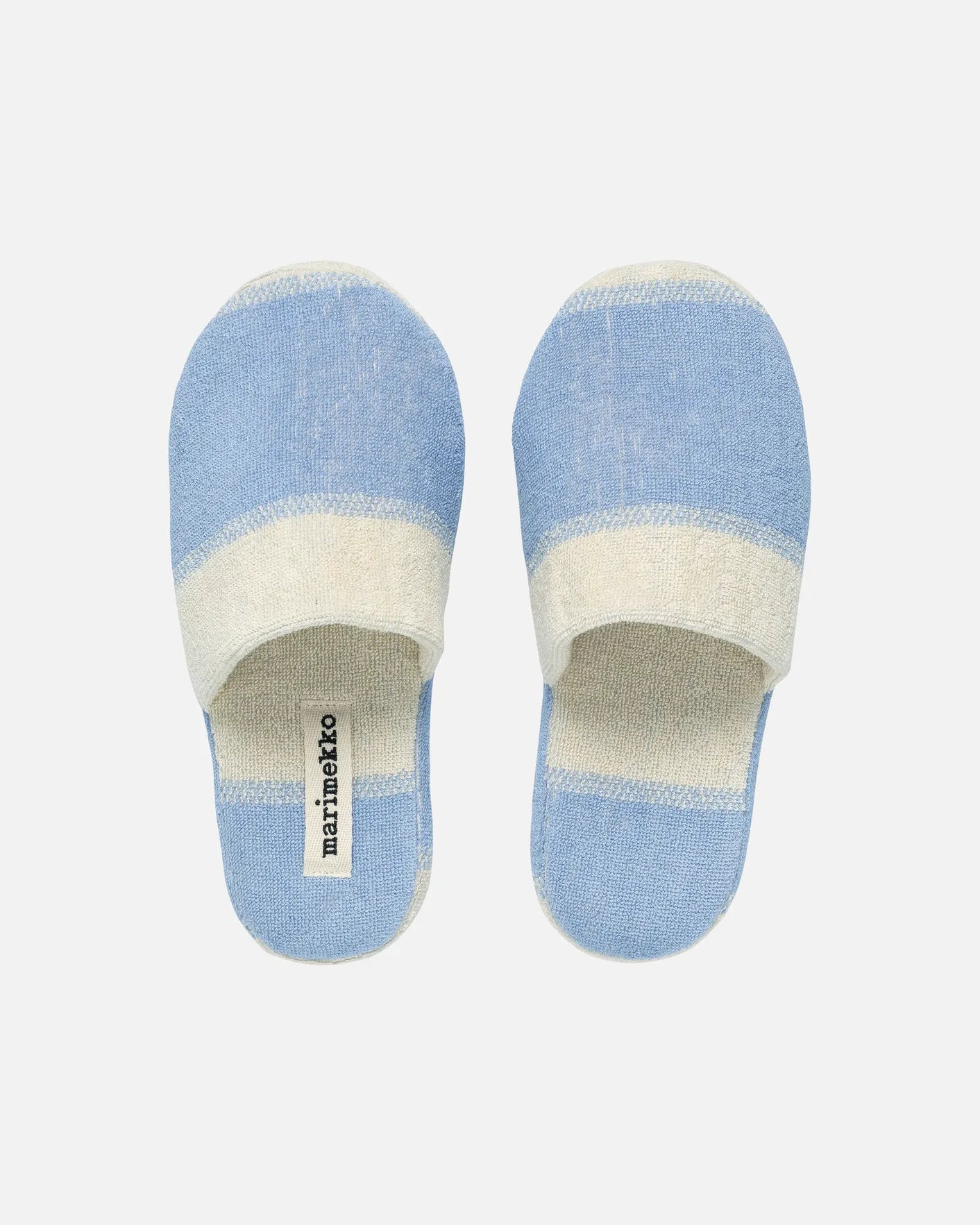 Marimekko Galleria slippers - light blue / white