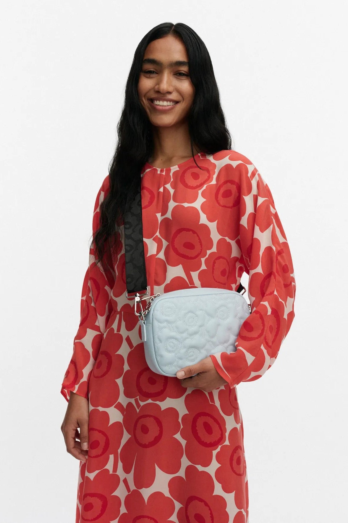 Marimekko Soft Gratha Unikko olkalaukku - vaaleansininen